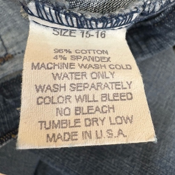 C’est Toi Women’s Denim Button Flap Pockets Capri Pants | Size 15/16 - Picture 7 of 7